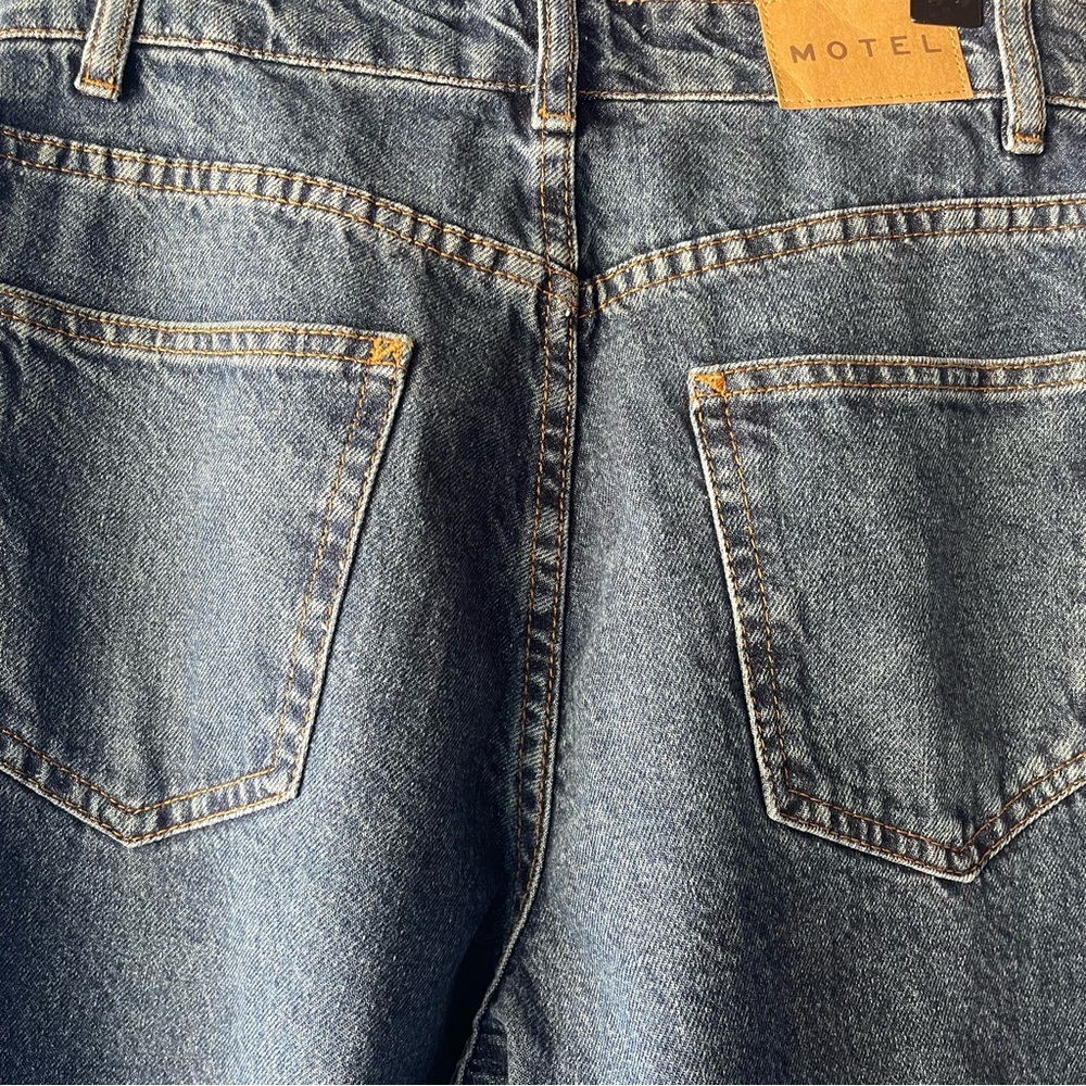 Motel Rocks Blue Flare Jeans - Picture 5 of 7